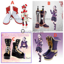 Vocaloid 4 Fukase V4 Flower Talk Gynoid Talk Red Purple Cosplay Shoes Boots