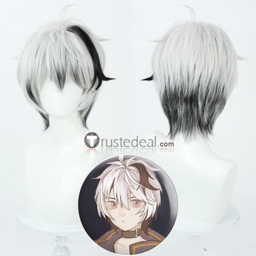 Vocaloid V Flower Silver White Black Styled Cosplay Wig