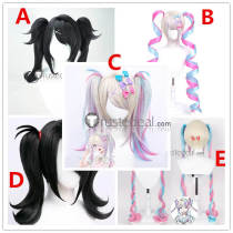 NEEDY GIRL OVERDOSE OMGkawaiiAngel Ame chan Kangel Pink Blue Black Ponytails Cosplay Wigs
