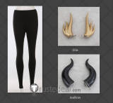 Disney Twisted-Wonderland Lilia Vanrouge Malleus Draconia Scary Outfit Halloween Cosplay Costume