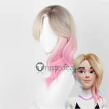 Spider-Man Across the Spider-Verse Into the Spider-Verse Gwen Stacy Pink Brown Cosplay Wig