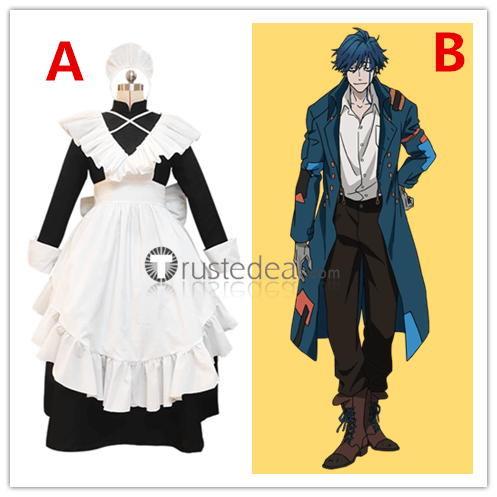 Undead Girl Murder Farce Tsugaru Shinuchi Shizuku Hasei Maid Cosplay Costume
