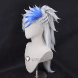 Monster Hunter Rise Azure Age Alpha Rathalos Female Armor White Silver Styled Cosplay Wig