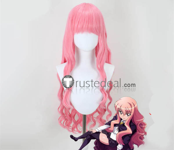 Zero no Tsukaima/The Familiar Of Zero Louise Francoise Pink Styled Cosplay Wig 2