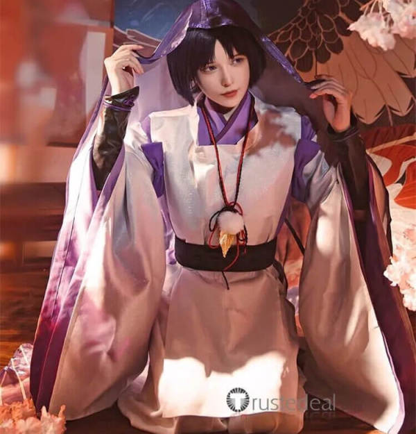 Genshin Impact Balladeer Scaramouche Kunikuzushi White Kimono Cosplay Costume