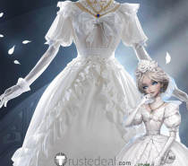Identity V Bloody Queen Mary Promised Day White Gown Cosplay Costume