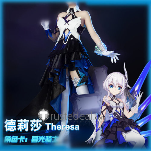 Honkai Impact 3rd Theresa Apocalypse Twilight Paladin Outfit Cosplay Costume