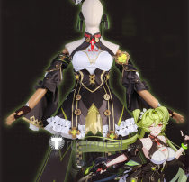 Honkai Impact 3 Ai Hyperion Λ Chrono Navi New Battlesuit Cosplay Costume