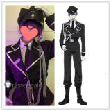 Sweet Punishment Aki Myojin Black Chief Prison Guard Uniform Cosplay Costume