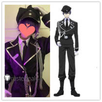 Sweet Punishment Aki Myojin Black Chief Prison Guard Uniform Cosplay Costume