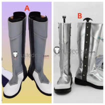 YuGiOh Jack Atlas Silver Cosplay Boots Shoes