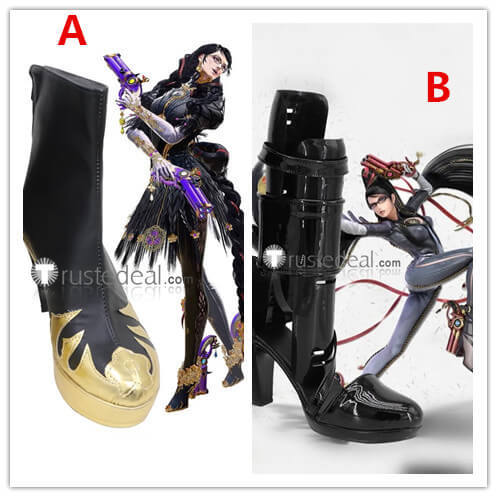 Bayonetta 1 3 Black Cosplay Boots Shoes