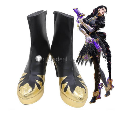 Bayonetta 1 3 Black Cosplay Boots Shoes