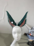 Final Fantasy XIV FF14 FFXIV Viera Green Black Pink Cosplay Ears Accessories