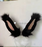 Final Fantasy XIV FF14 FFXIV Viera Green Black Pink Cosplay Ears Accessories
