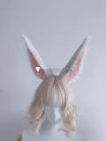 Final Fantasy XIV FF14 FFXIV Viera Green Black Pink Cosplay Ears Accessories