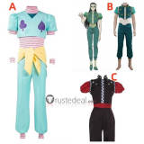 Hunter x Hunter Hisoka Morow Illumi Zoldyck Blue Green Black Cosplay Costume