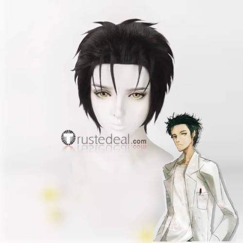 Steins Gate Rintarou Okabe Black Cosplay Wig