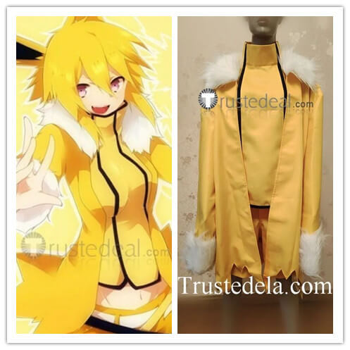 Pokemon Thunders Jolteon Gijinka Yellow Cosplay Costume