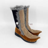 Frozen Kristoff Cosplay Black Brown Boots Shoes Halloween