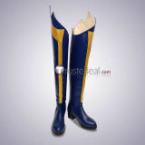 League of Legends LOL Elementalist Storm Lux Prestige Porcelain Lux Warriors Silver Blue Cosplay Boots Shoes