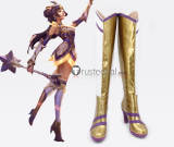 League of Legends LOL Elementalist Storm Lux Prestige Porcelain Lux Warriors Silver Blue Cosplay Boots Shoes