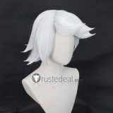 Murder Drones N Uzi Doorman Cyn Serial Designation V Silver White Purple Styled Cosplay Wig Mask