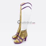 League of Legends LOL Elementalist Storm Lux Prestige Porcelain Lux Warriors Silver Blue Cosplay Boots Shoes