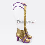 League of Legends LOL Elementalist Storm Lux Prestige Porcelain Lux Warriors Silver Blue Cosplay Boots Shoes