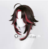 Genshin Impact Lyney and Lynette Twins New Skin Red Xiao Cosplay Wig