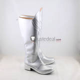 League of Legends LOL Elementalist Storm Lux Prestige Porcelain Lux Warriors Silver Blue Cosplay Boots Shoes