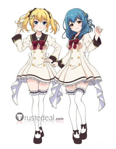 Battle Girl Highschool Kunieda Shiho Kougami Kanon f*f Uniform Cosplay Costume
