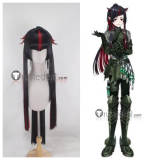 Commission Disney Twisted-Wonderland Lilia Vanrouge Right General's Armor Rock Black Red Pink Styled Cosplay Wig