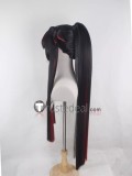 Commission Disney Twisted-Wonderland Lilia Vanrouge Right General's Armor Rock Black Red Pink Styled Cosplay Wig