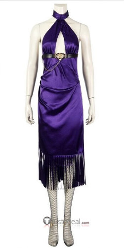 Tekken 8 Nina Williams Black Jacket Purple Cosplay Costume