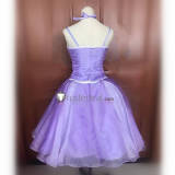 Princess Barbie Puple Long Short Dress Cosplay Costume