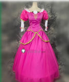 Barbie in the 12 Dancing Princesses Genevieve Pink Green Red Cosplay Costume