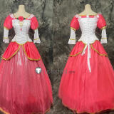 Barbie in the 12 Dancing Princesses Genevieve Pink Green Red Cosplay Costume