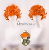 Panty Stocking with Garterbelt Brief Orange Curly Cosplay Wig