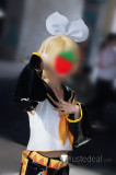 Vocaloid Kagamine Rin Len Original Pleather Cosplay Costume