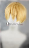 Katekyo Hitman Reborn Vongola Famiglia Tsunayoshi Sawada Giotto First Boss Vongola Primo Blond Brown Styled Cosplay Wig