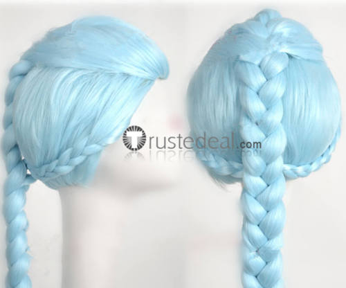 Death Parade Death Billiards Decim Nona Blue Silver Cosplay Wig