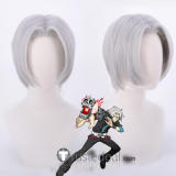 Hitman Reborn Hayato Gokudera Silver Grey Cosplay Wig