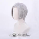 Hitman Reborn Hayato Gokudera Silver Grey Cosplay Wig