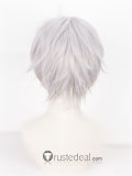 Hitman Reborn Hayato Gokudera Silver Grey Cosplay Wig
