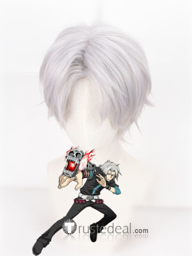 Hitman Reborn Hayato Gokudera Silver Grey Cosplay Wig