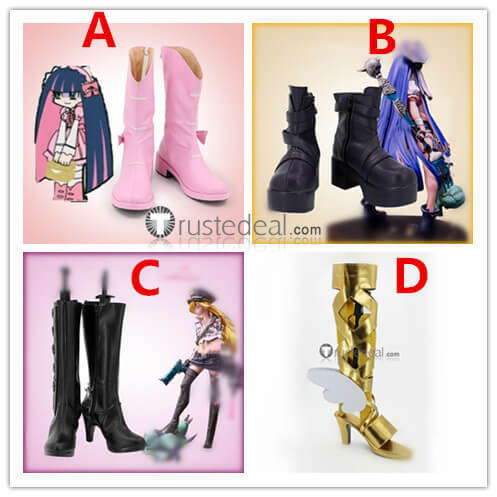 Panty Stocking with Garterbelt Panty Angel Cosplay Shoes Boots