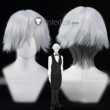 Death Parade Death Billiards Decim Nona Blue Silver Cosplay Wig