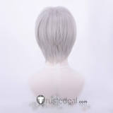 Hitman Reborn Hayato Gokudera Silver Grey Cosplay Wig