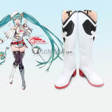 Vocaloid Hatsune Snow Miku 2023 Racing 2021 Cosplay Boots Shoes